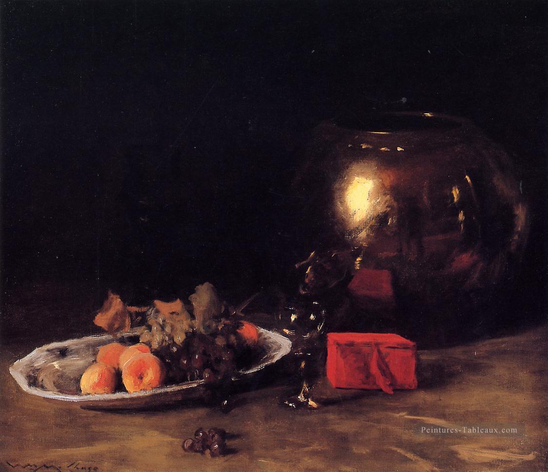 Le grand bol en laiton William Merritt Chase Peintures à l'huile